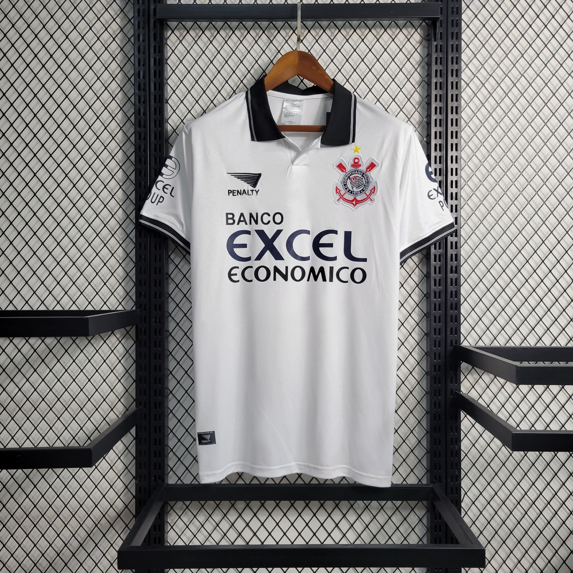 Maillot De Football Vintage Corinthians 1997 Domicile Numéro 10 - Pièce De Collection